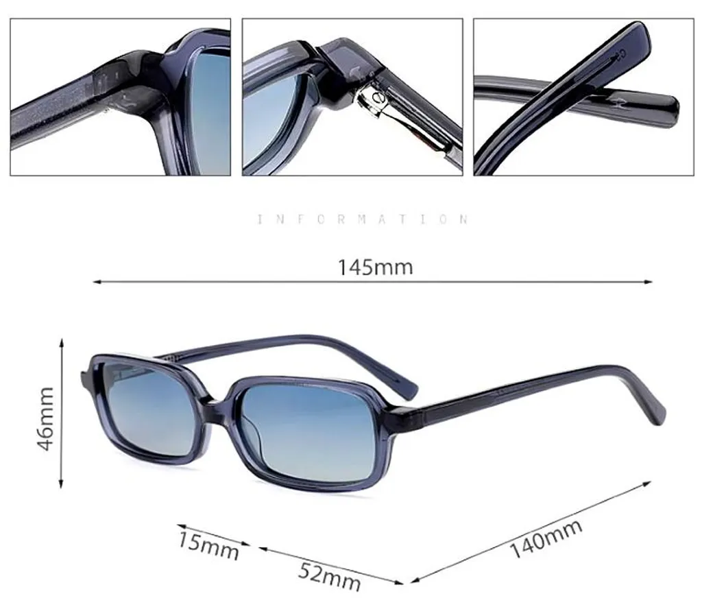 Lunettes solaires polarisées verres bleus antireflets monture universelle
