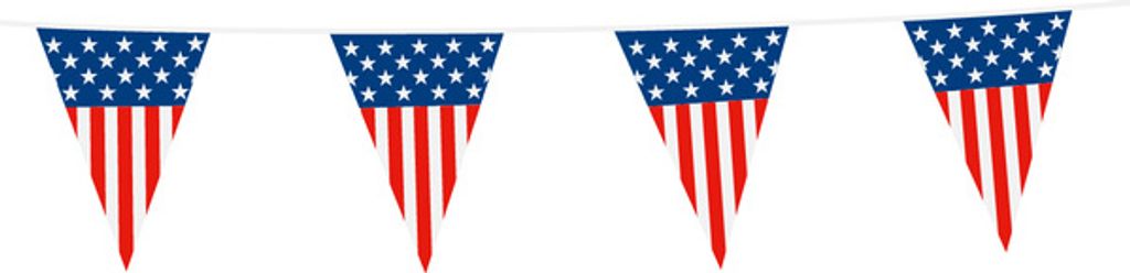 XL Wimpel Girlande aus Folie USA 10 Meter Produktbild 