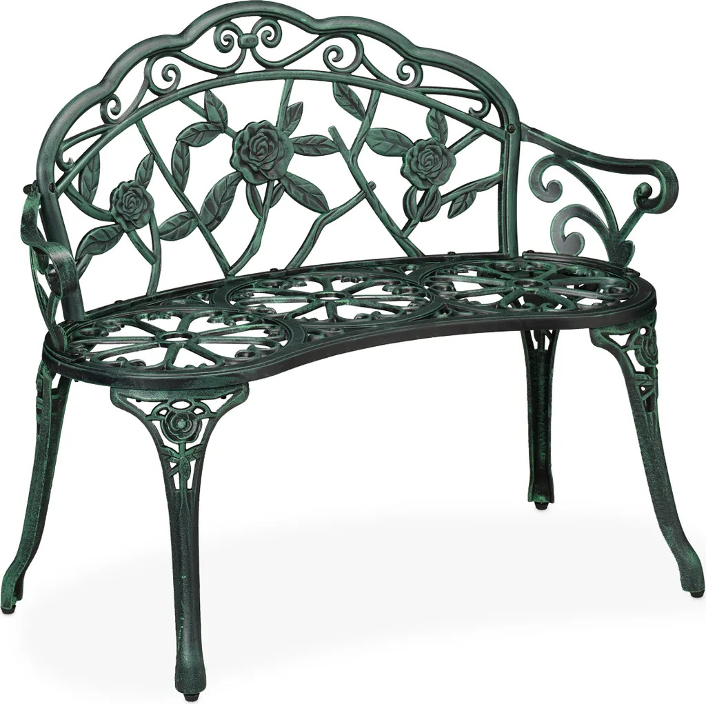 Panca Vintage Relaxdays Rose: Decorazione Romantica per Balcone e Terrazzo