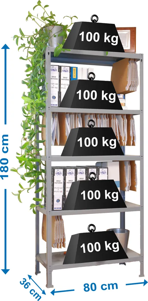 Rayonnage Simonrack FILECLICK PLUS - Rangement Chargement Lourd 100x36x180
