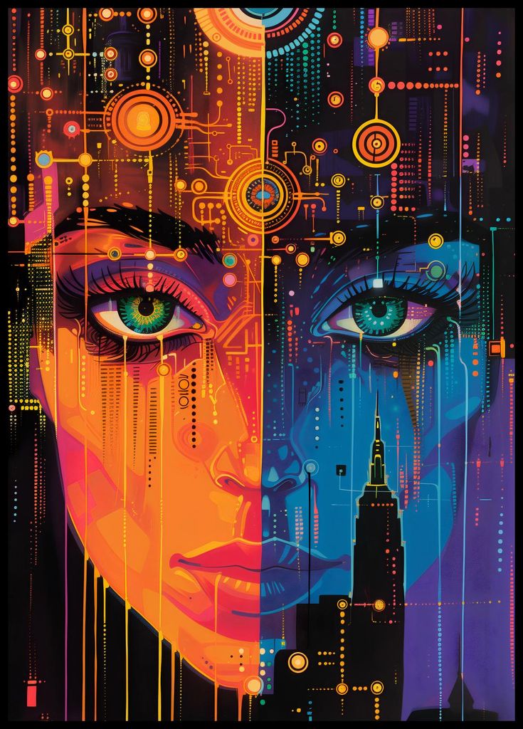 Plakat 64x90cm Digitale Psyche