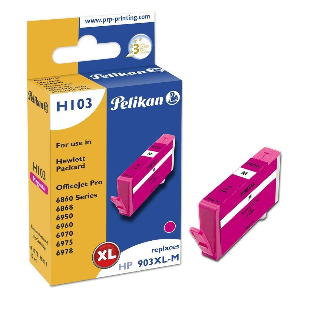 Pelikan wiederbefüllte Tinte 1071170812 ersetzt hp 903XL Produktbild 