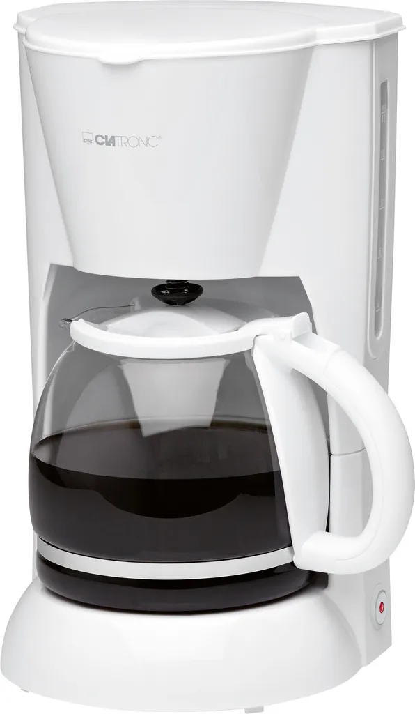 Clatronic KA 3473 Machine à café filtre blanche compacte pour 12 tasses