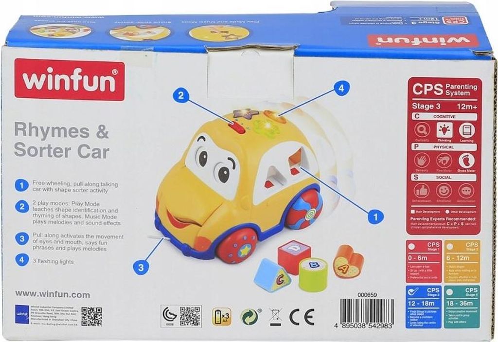 WinFun - Drag Car mit Nesting Box (0659) WINFUN Altersbereich: +1 Jahr