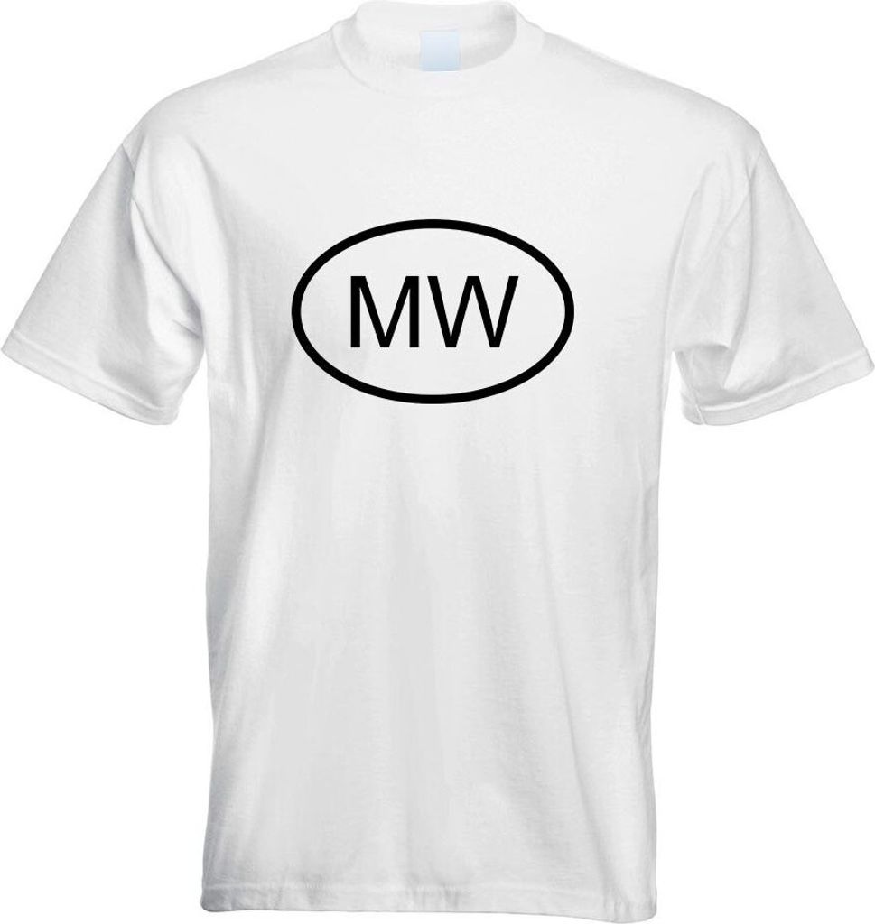 Kiwistar - T-Shirt - Weiss - Malawi MW Motiv Bedruckt Funshirt Design Print - mit Motiv Bedruckt - Funshirt Design - Sport - Freizeit - Herren - XL
