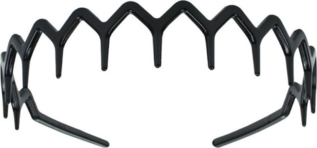 Zahnhaarband Zickzack-Muster Zahnformen Herren Damen 90er Jahre Stil Wellenform Stirnband Rutschfester Griff Haar Accessoire