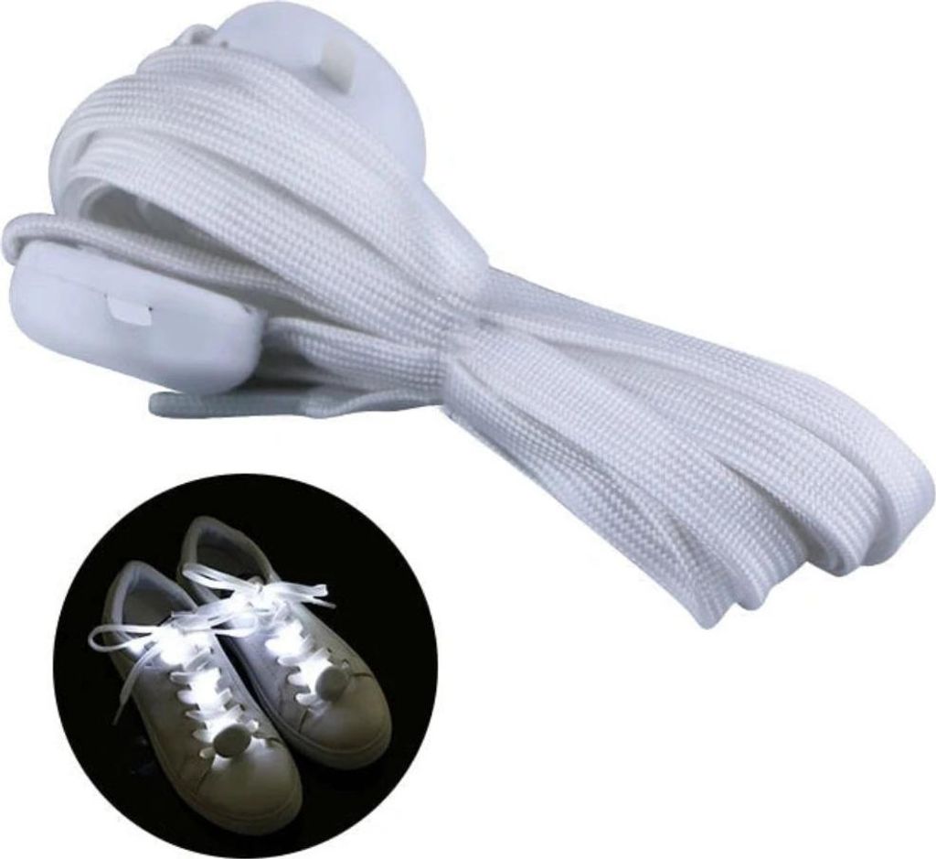 LED Schnürsenkel - Weiss