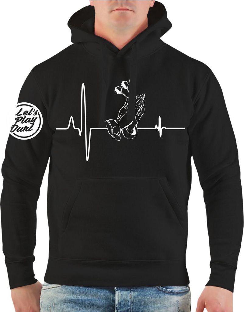 Herren Kapuzenpullover Dartfieber