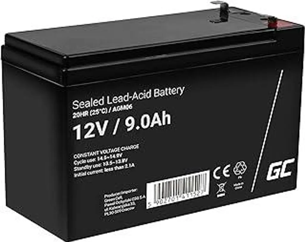 Batteria Ricambi UPS 12V 9Ah Green Cell: Proteggi i tuoi Elettrodomestici
