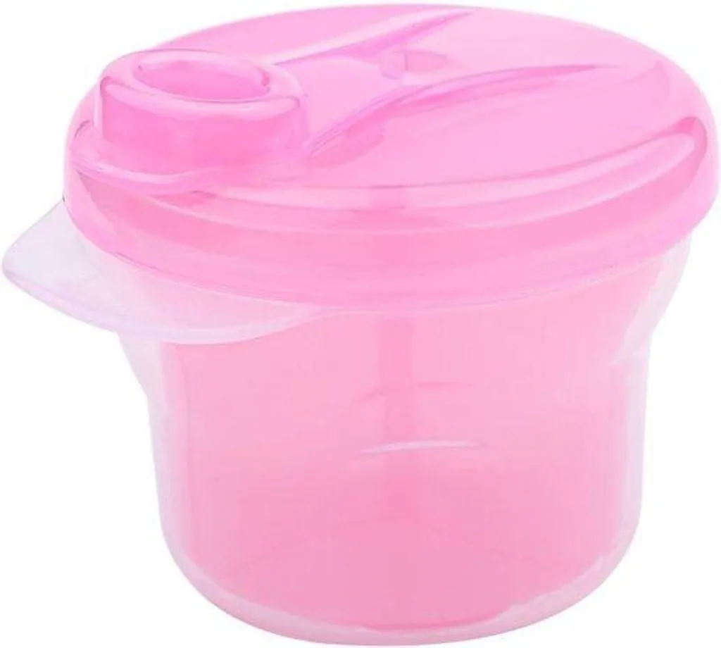 Boîte de conservation de lait en poudre pour bébé 3 couches Rose