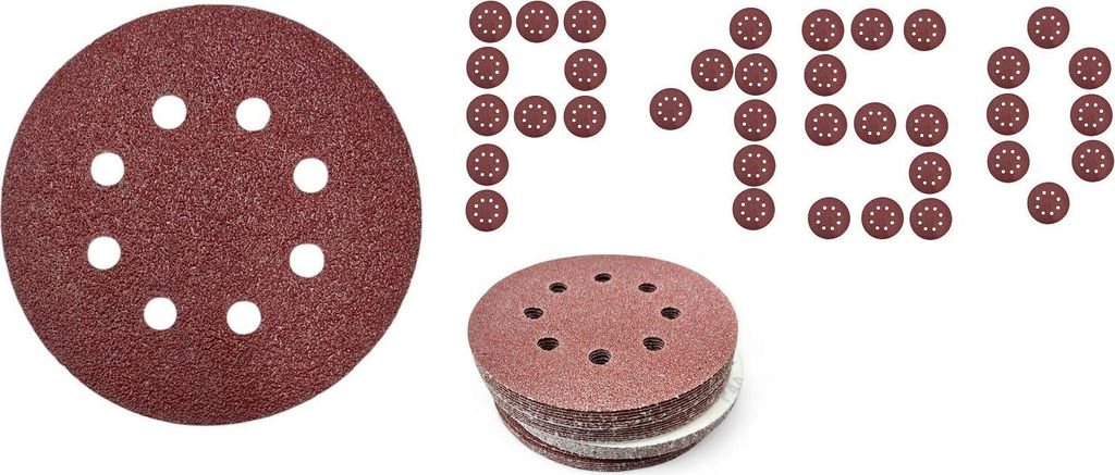 Klett-Schleifscheiben 125 mm mit Löchern für Produktbild 