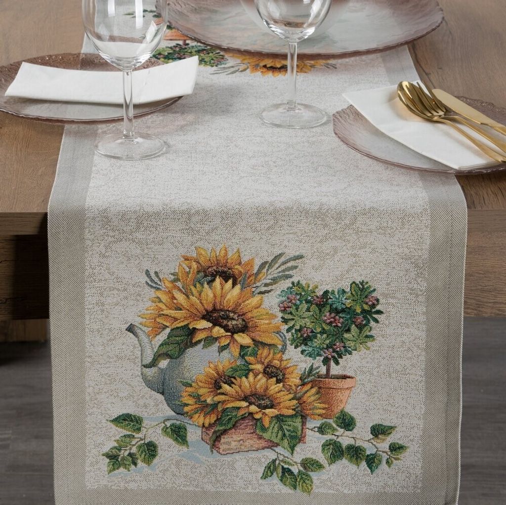 Dekorativní gobelínový ubrus 57 NAT 45x140 cm -5% Obrázek produktu 