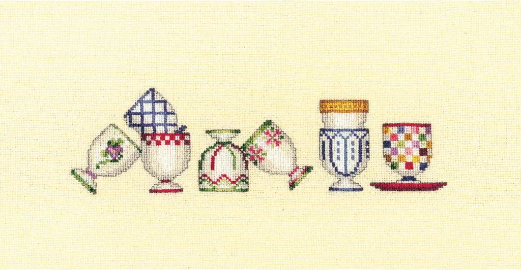 Le Bonheur des Dames kit punto croce "Collezione portauovo", fai da te, 6x21cm