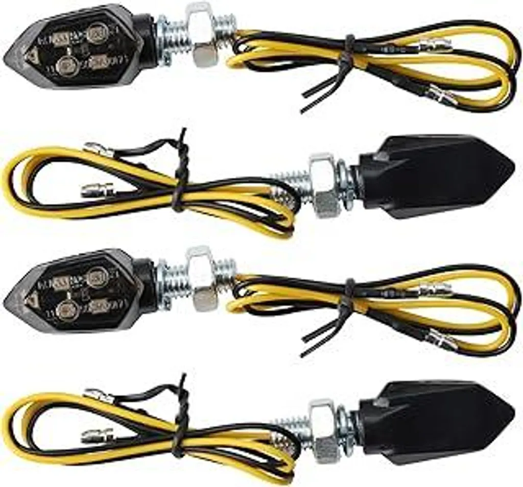 Set 4 Frecce LED Moto E-Mark E24 - Indicatori Mini per Custom e Cafe Racer