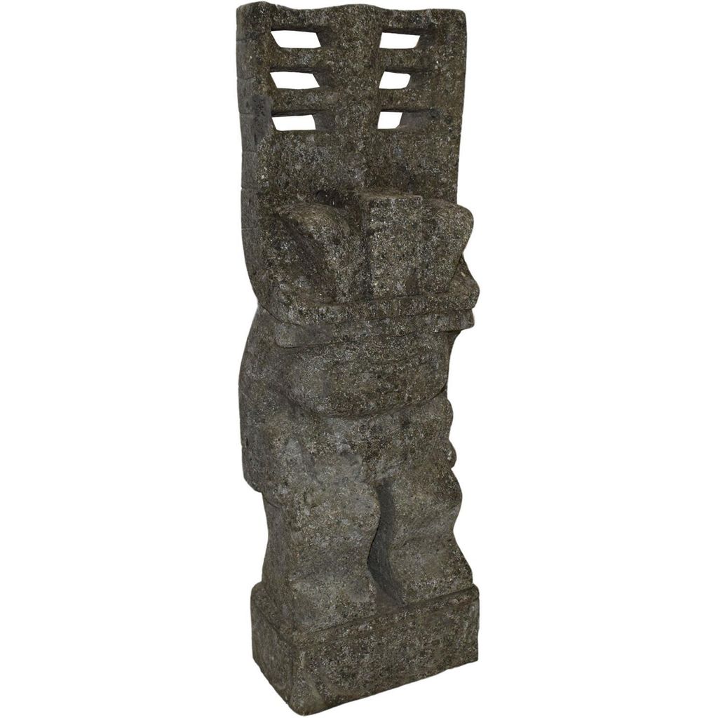Stonox Tiki Figur Bihar Naturstein frostbeständig 30x30x80 cm