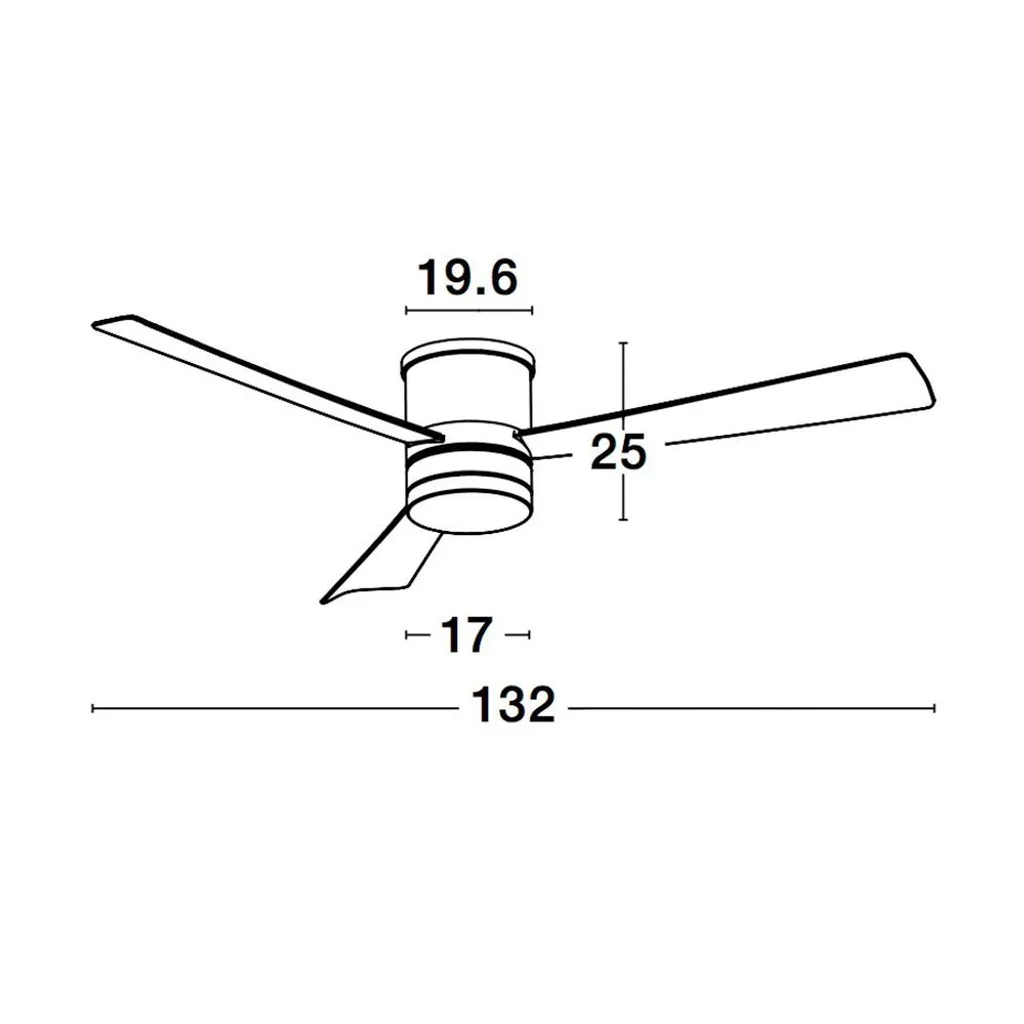 Ventilateur de plafond moderne avec lampe LED et télécommande Nova Luce - 5