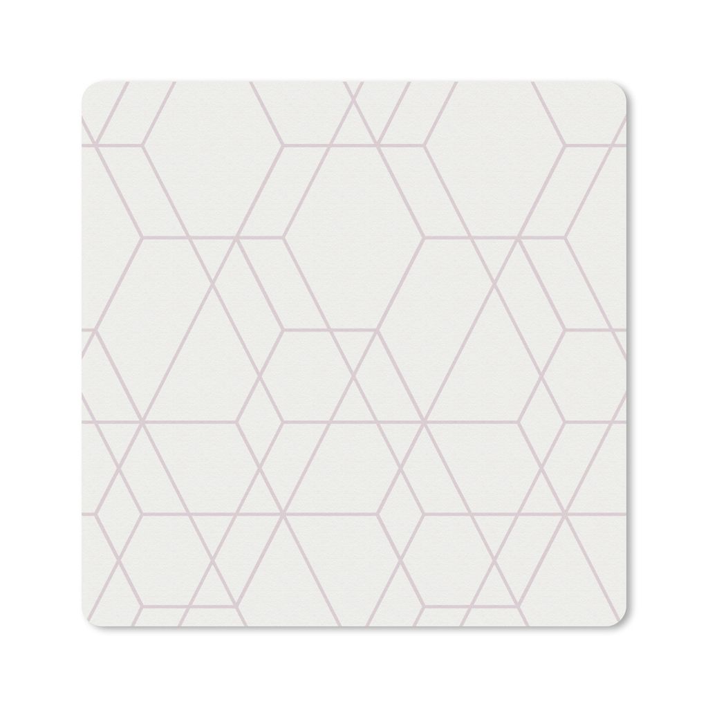 MuchoWow Mauspad Mousepad Mosaik - Gestaltung - Geometrie 20x20 cm - Mousepads - Maus Mat - Pad - Mausunterlage - Desk Mat - Bureauartikeln - Gad...