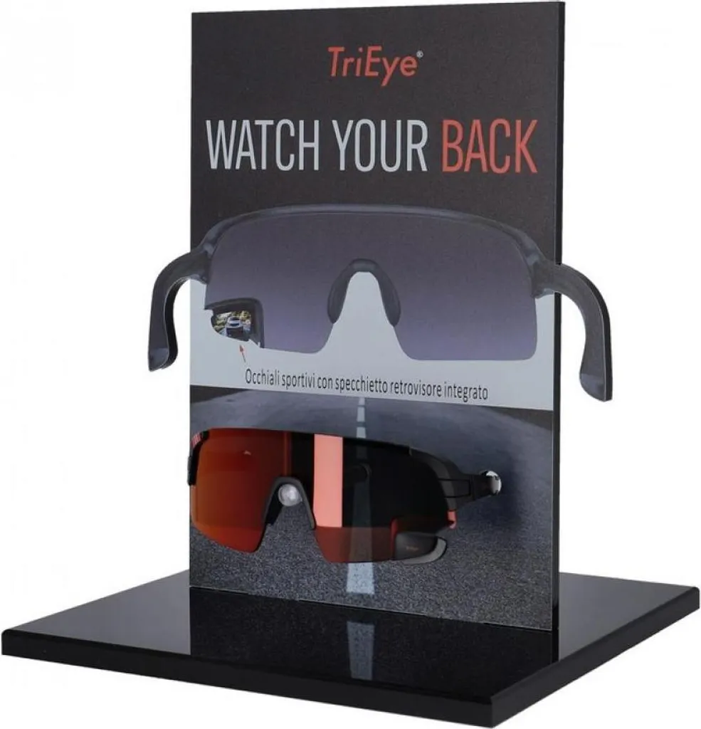 Présentoir de comptoir italien TriEye pour lunettes de sport cyclisme