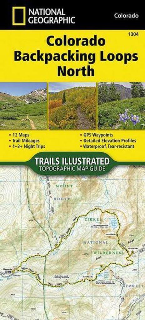 Trails illustrated 1304 Colorado Backpacking Loops North