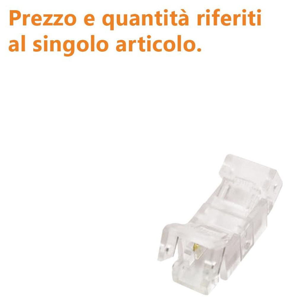 Alcapower 2-PIN Schnellverbinder für COB SLIM LED-Streifen, professionelle lineare elektrische Verbindung für maßgeschneiderte Lichtinstallationen