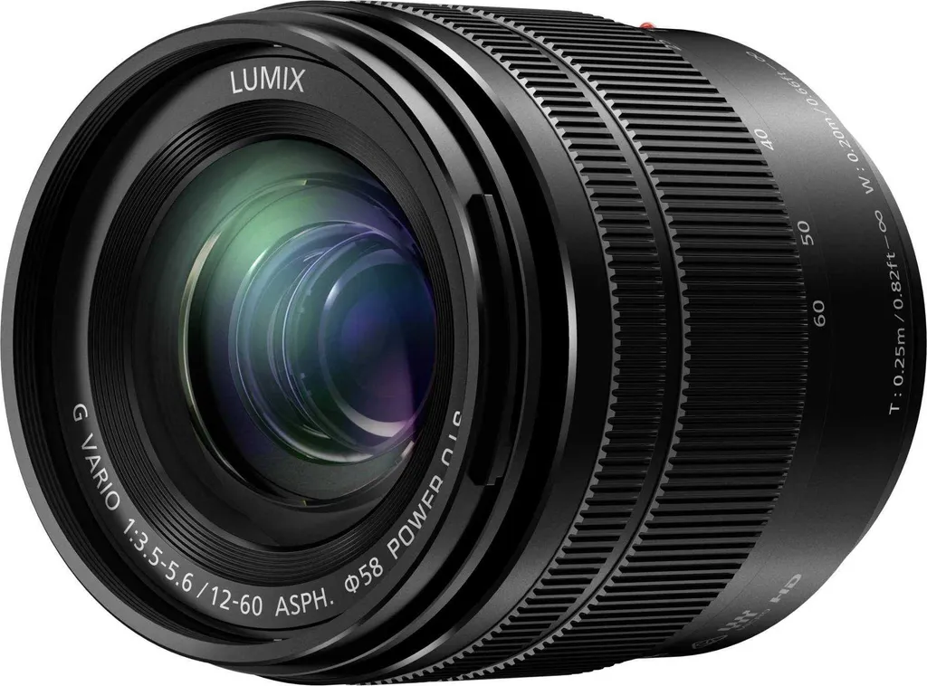 Objectif Zoom Standard Lumix G Vario 12-60 mm Stabilisé Power OIS Noir