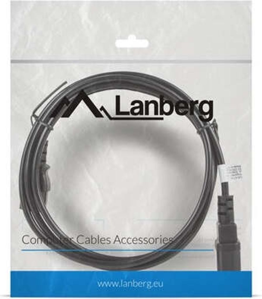 Lanberg Netzkabel CA-C13E-11CC-0018-BK Schwarz 1,8 m