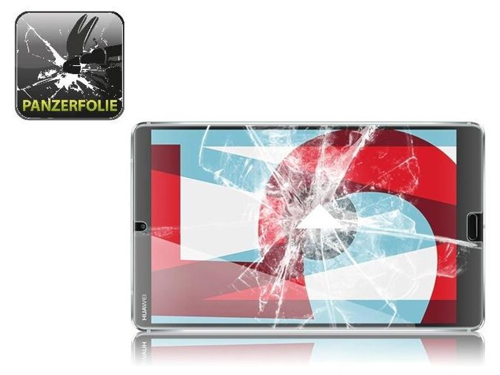 6x Panzerfolie für Huawei MediaPad M5 8.0 ANTI-SCHOCK Produktbild 