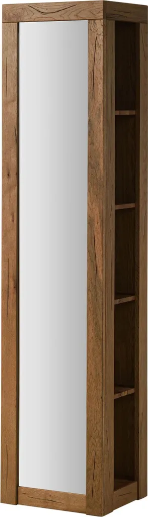 Étagère miroir en chêne huilé naturel au design nordique MONTREUX