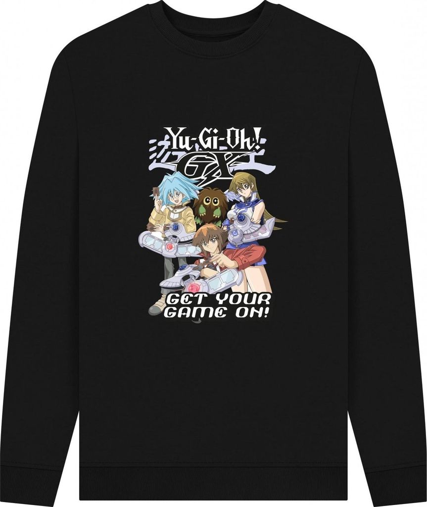 Yu-Gi-Oh! - "Get Your Game On!" Sweatshirt für Herren/Damen Uni PN1597 (L) (Schwarz)