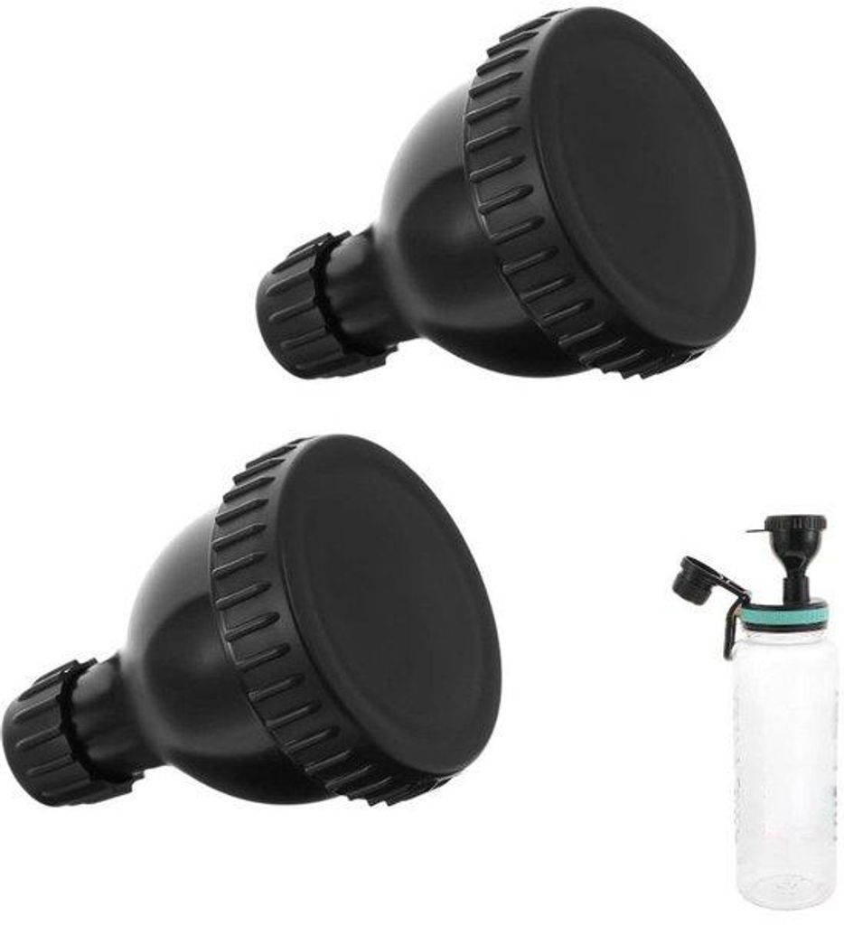 2 Stück - Reise-Container für Eiweiß-Shakes, Wasserflaschenhalter mit Fitness-Treiber-Clip für die Turnhalle, 50 ml (schwarz)