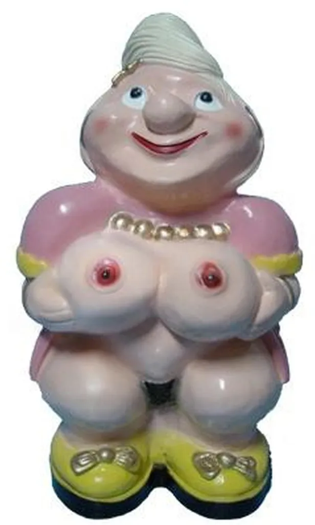 Statue Femme Design pour Salon et Bureau Sculpture Sexy Mamie Originale