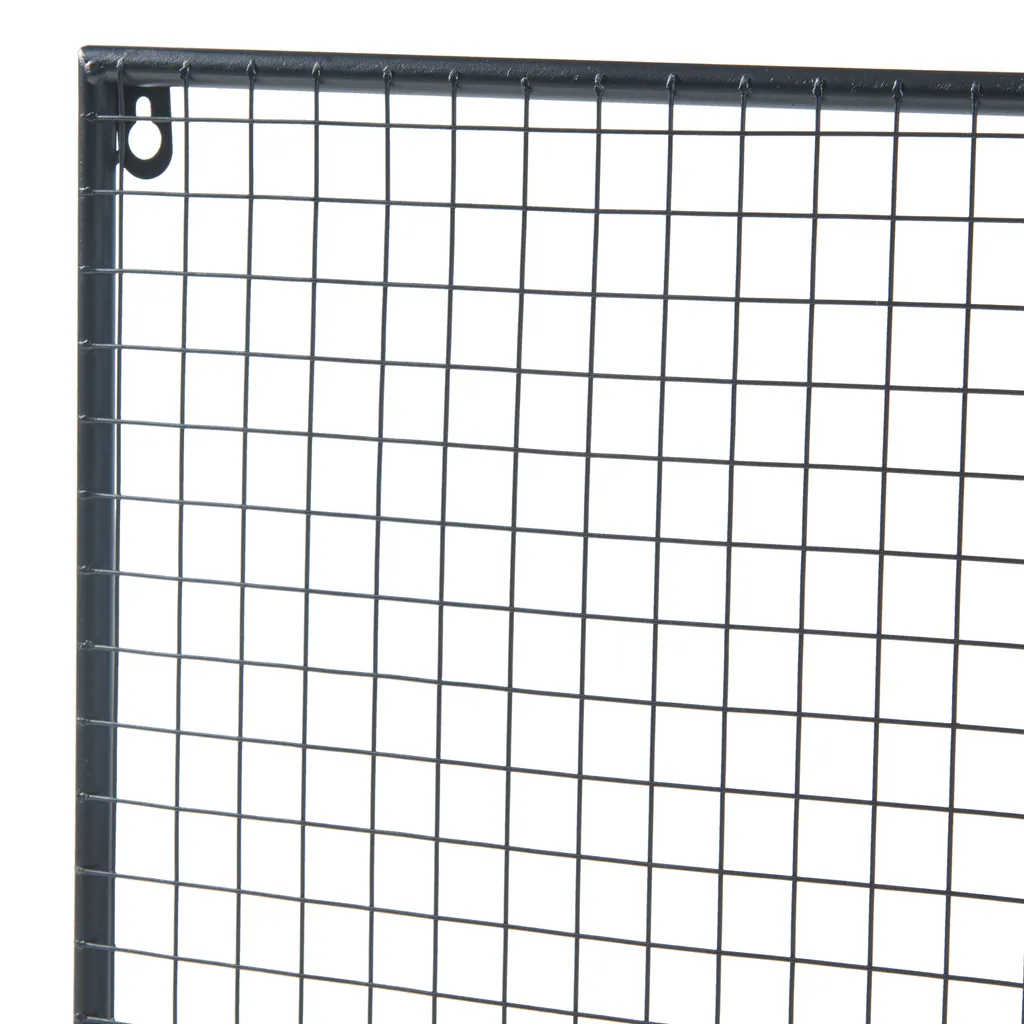 Support mural Westre en métal noir 70x60cm avec structure robuste