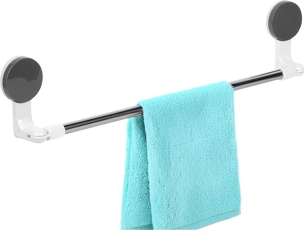 Držák na ručníky - 60 cm - Bez vrtání - Nerez - Věšák na Obrázek produktu 