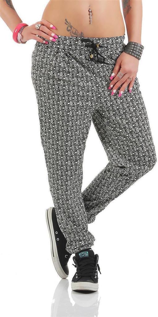 Damen Hose Pumphose Sommer-Hose; Muster 5/S/M Produktbild 