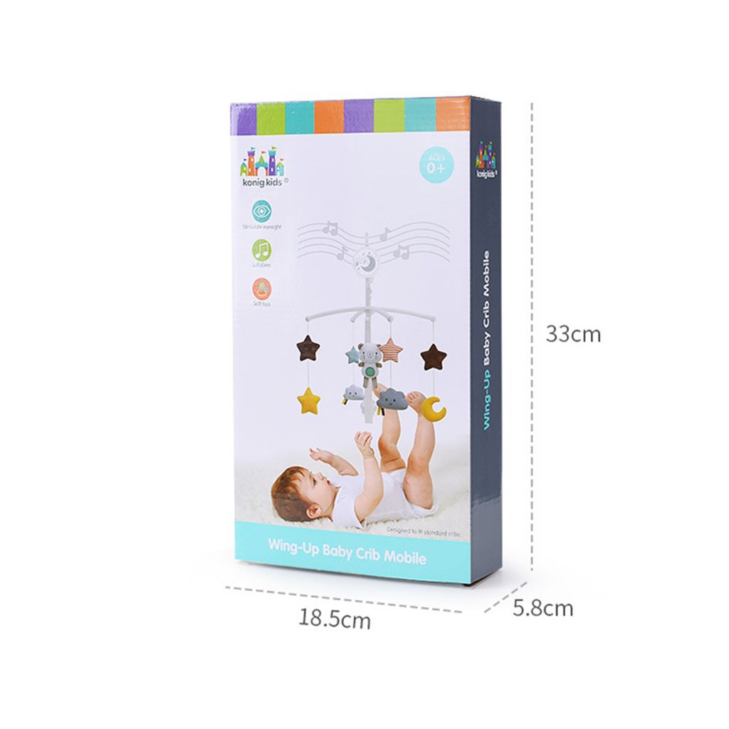 Baby Mobile für Babybetten mit Musik hängenden rotierenden Produktbild 5
