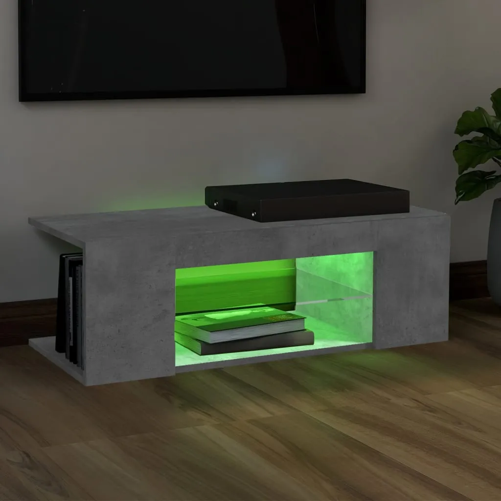 Mobile TV LED vidaXL Grigio Cemento 90cm | Prezzo Imbattibile - 6