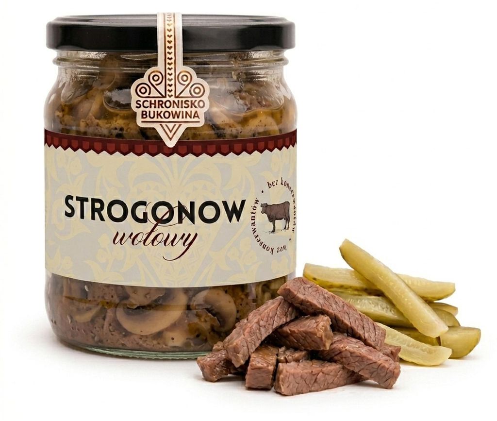 Bœuf Stroganoff, 410 g, produit de la marque Schronisko Image du produit 