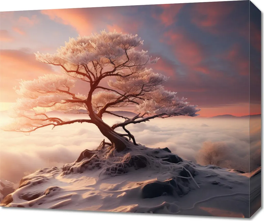 Quadro 60x50 cm Odissea invernale
