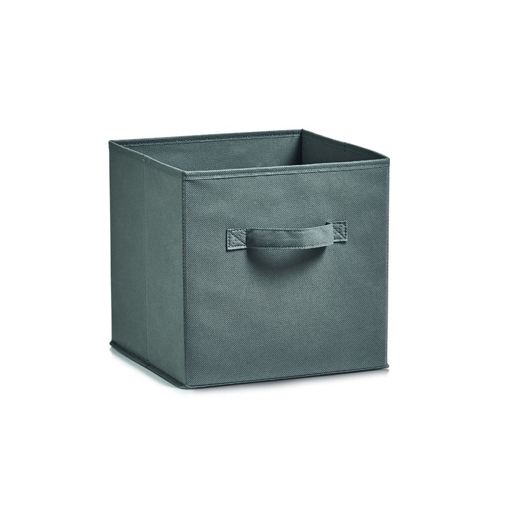 Zeller Aufbewahrungsbox, faltbar, grau, 26 x 26 x 26 cm, Produktbild 