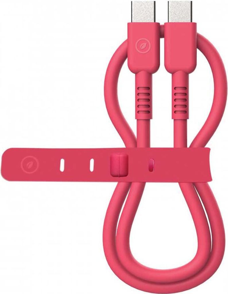 Muvit For Change 3a/60w 0.2 M Usb-c Auf Usb-c Kabel Rosa Rosa One Size