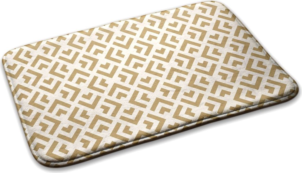 Teppich Wohnzimmer Schlafzimmer Modern - 75 cm x 45 cm - Geometrisches Muster