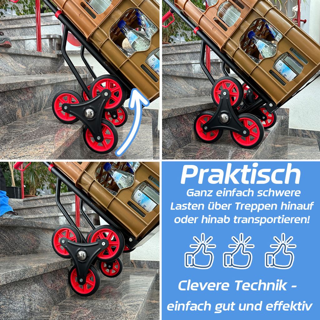 Treppenkarre Sackkarre 150 kg Stapelkarre Transportkarre Produktbild 3