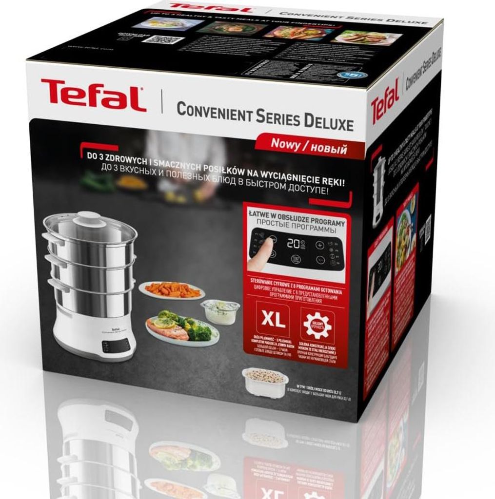 Tefal Convenient Series Deluxe VC502D, 3 kosz., Stal Zdjęcie produktu 