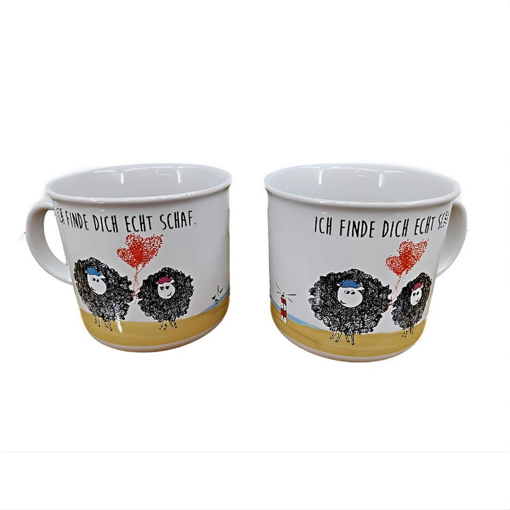 Tasse "Ich finde Dich echt Schaf" - Lustiger Kaffeebecher - Produktbild 