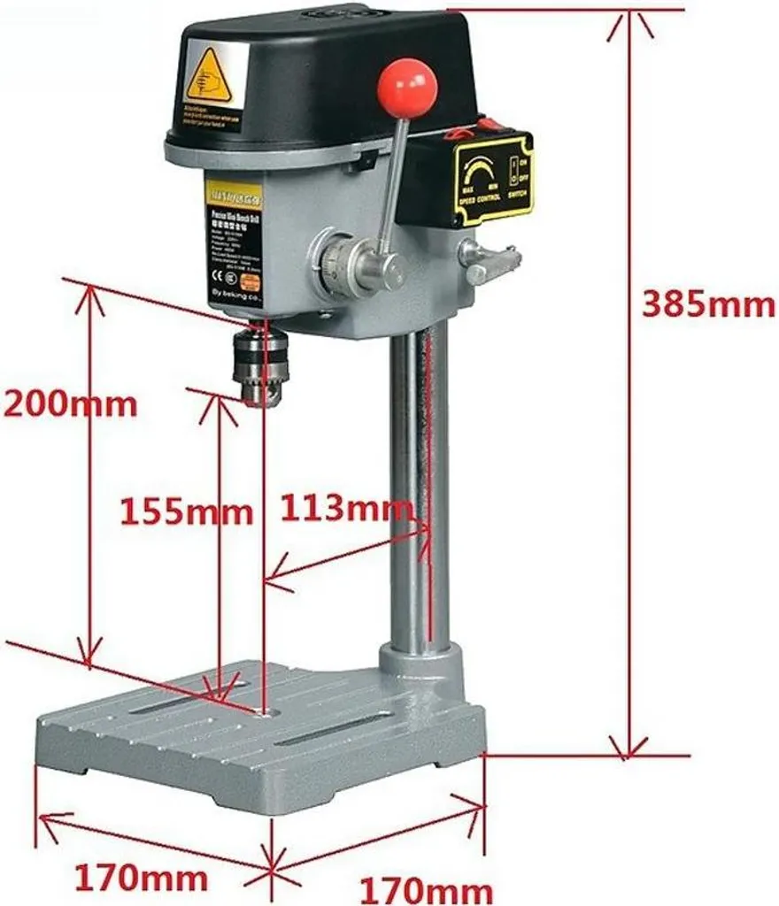 Trapano a Colonna Compatto 340W - Design e Precisione Industriale - 2