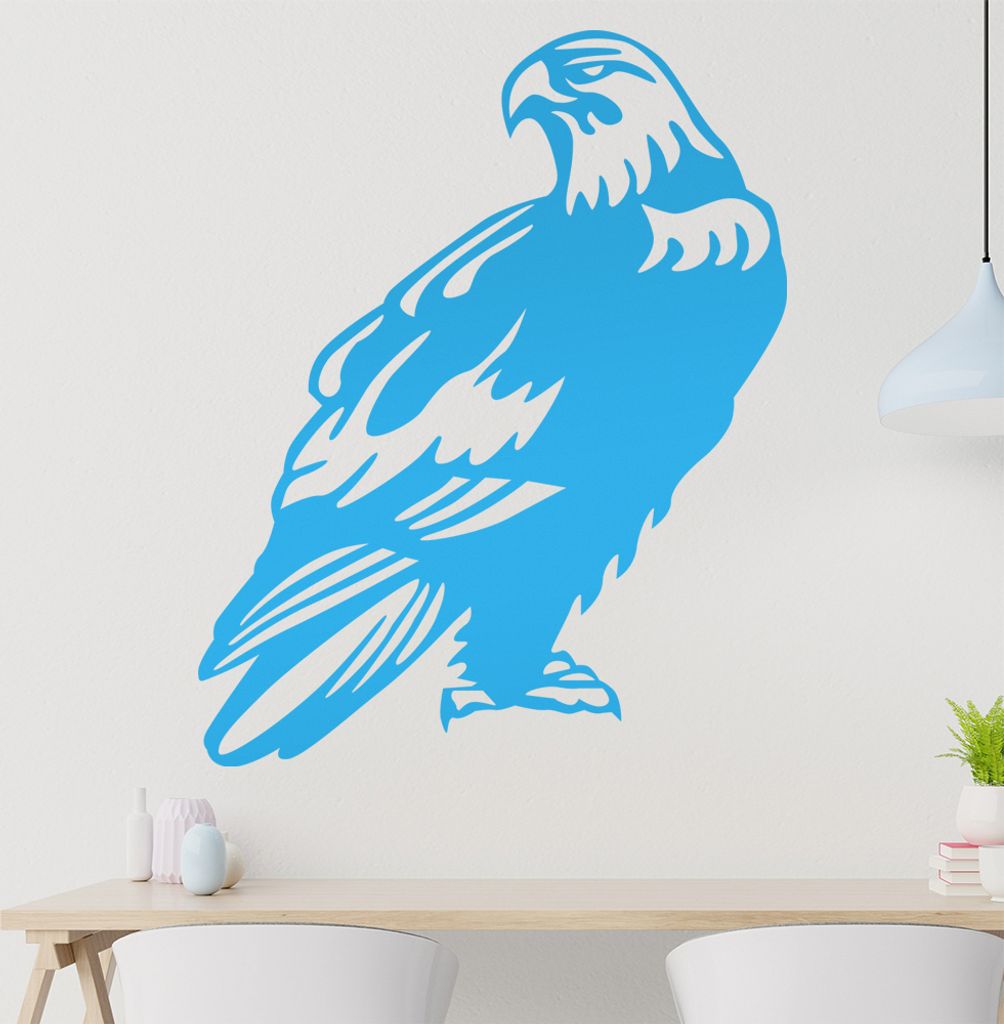Adler Wandtattoo in 6 Größen - Wandaufkleber Wall Sticker - Dekoration, Küche, Wohnzimmer, Schlafzimmer, Badezimmer