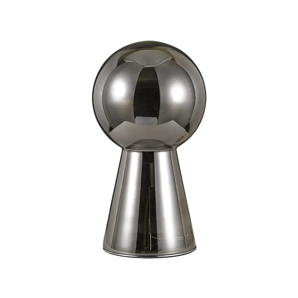 Lampe de salon Birillo 55cm en verre fumé - Idéal pour buffet et coin