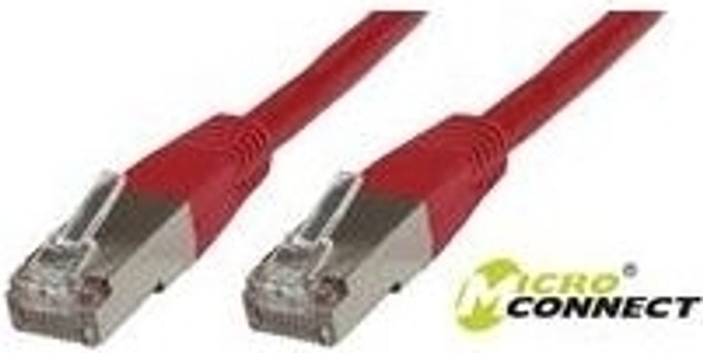MicroConnect F/UTP CAT6 20m Rot PVC