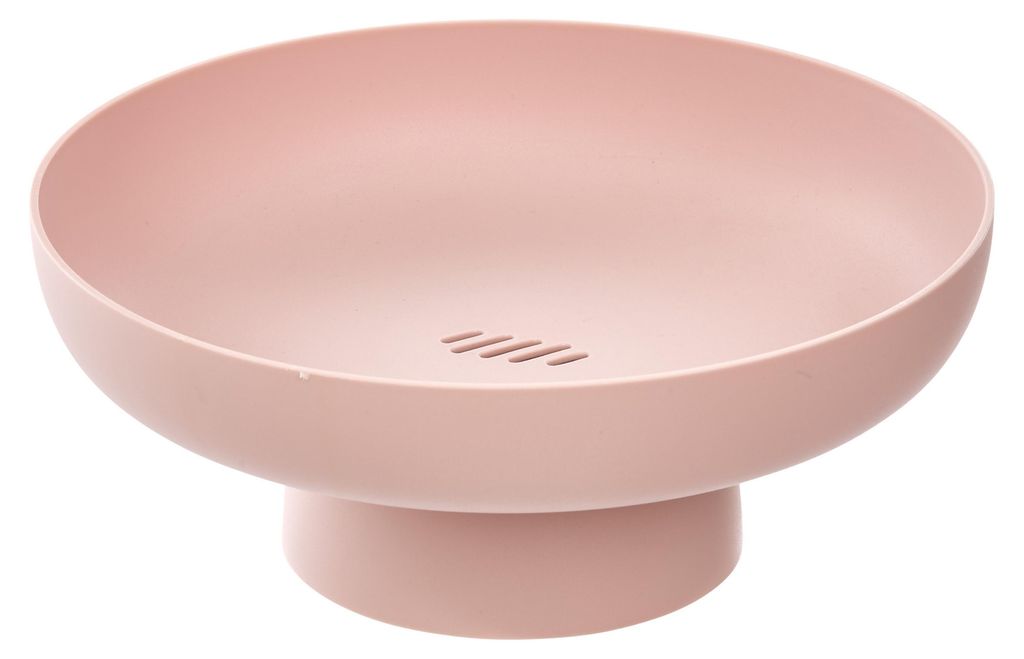 5Five Obstschale Nordic - auf Sockel - rosa - Kunststoff - Produktbild 