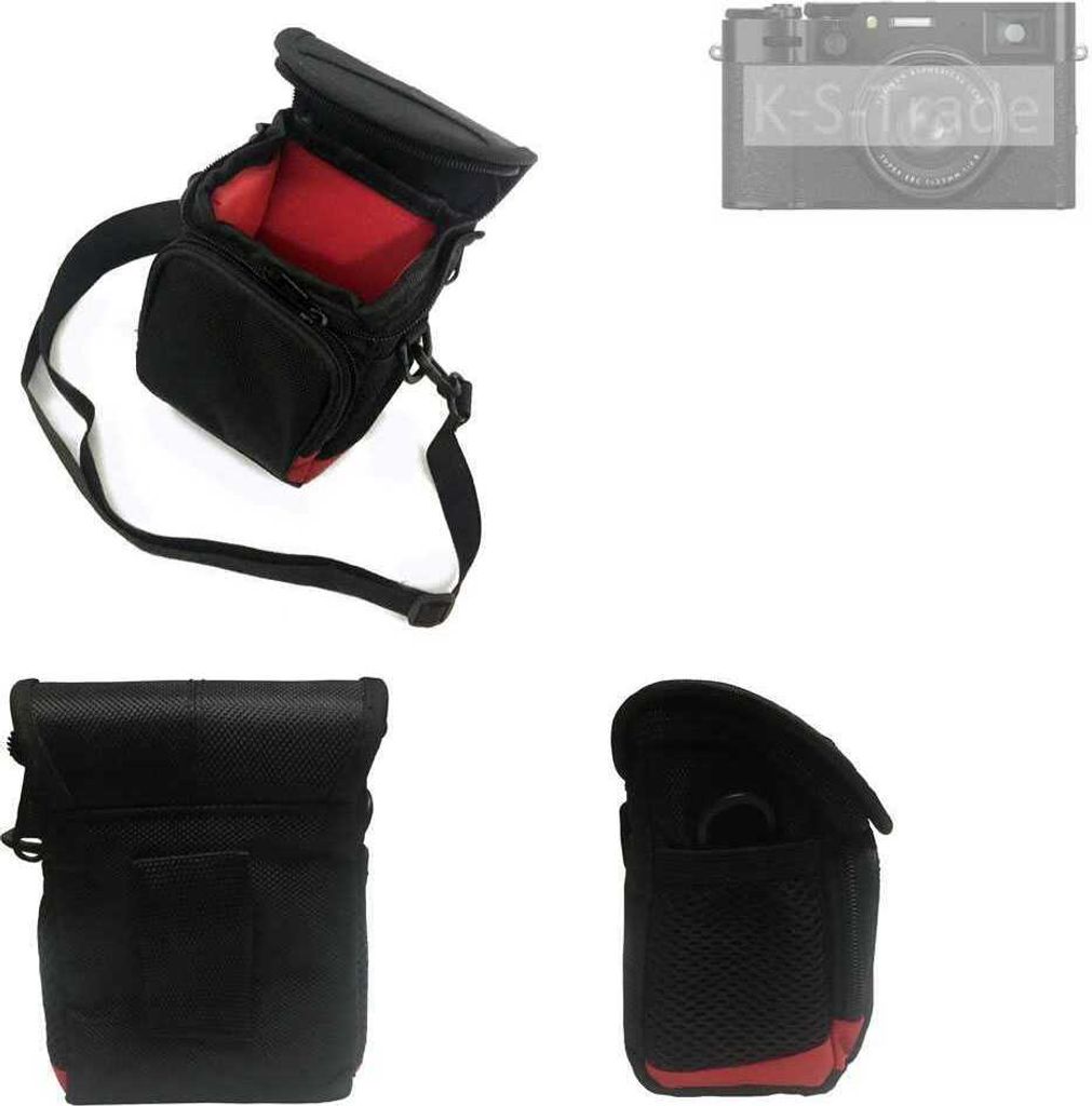 K-S-Trade Kameratasche Fototasche Umhängetasche Schultertasche Zubehör Tasche Schutz Hülle kompatibel mit Fujifilm X100VI mit Zusatzfach und